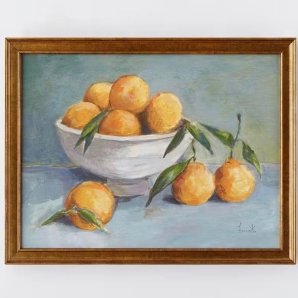 Studio McGee 18" x 14" Citrus Harvest Framed Wall Canvas Gold - Threshold